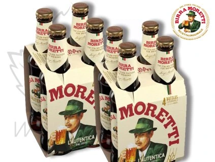 italské pivo Birra Moretti DoubleBox