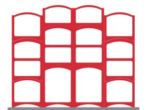 66 weinregalsatz bloc cellier robust rot