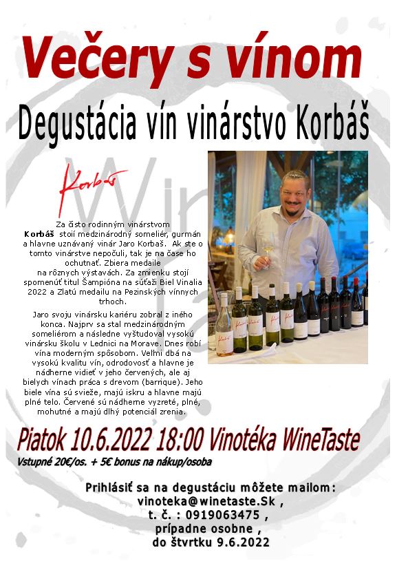 degustacia Jaro rorbáš