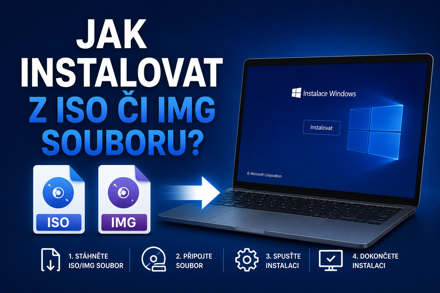 Jak instalovat z ISO či IMG souboru?