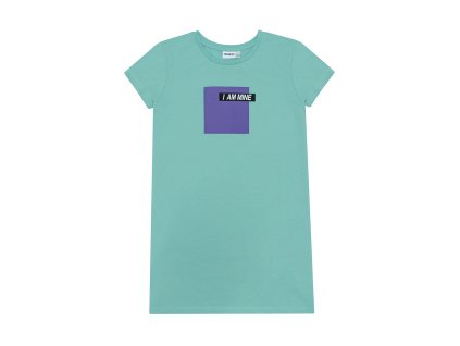 Dívčí šaty Square - mátová - velikost 164