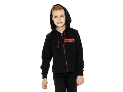 Chlapecká mikina s kapucí Own Way - černá - velikost 164