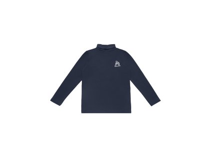 Tricko s dl. rukavem - rolak Navy 95% bavlna, 5% elastan