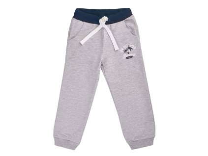 Chlapecké tepláky Summer - šedý melanž - velikost 122