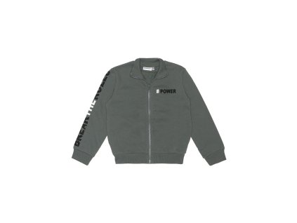 Chlapecká mikina na zip Brake the Rules - khaki - velikost 122