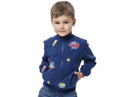 Chlapecká mikina Bang Zap - navy - velikost 122