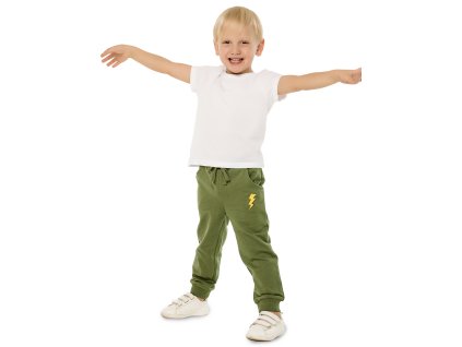 Chlapecké tepláky Super Power - khaki - velikost 122