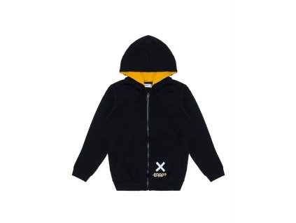 Chlapecká mikina s kapucí Superior - černá - velikost 170