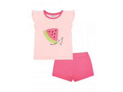 Dívčí pyžamo Tropical - růžová