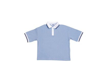 Dívčí polo s krátkým rukávem - modrá