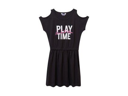 Dívčí šaty Play Time - černá — Winkiki Kids Wear