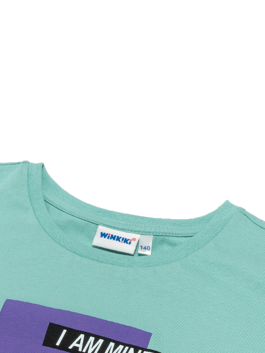 Dívčí šaty Square - mátová 146