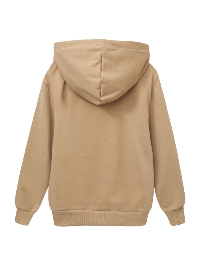 Dětská unisex mikina s kapucí - béžová 170