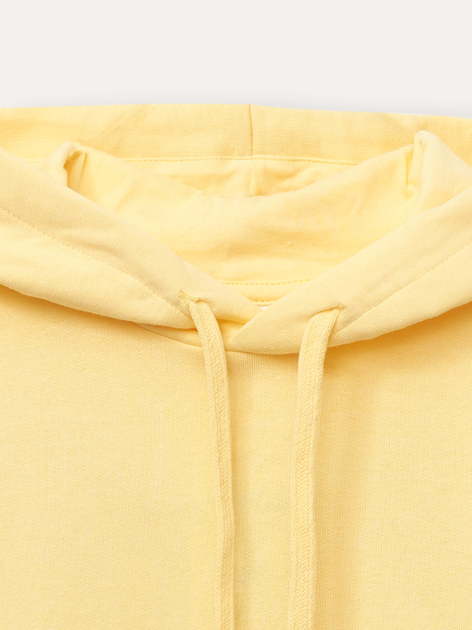 Dětská unisex mikina s kapucí - žlutá 152