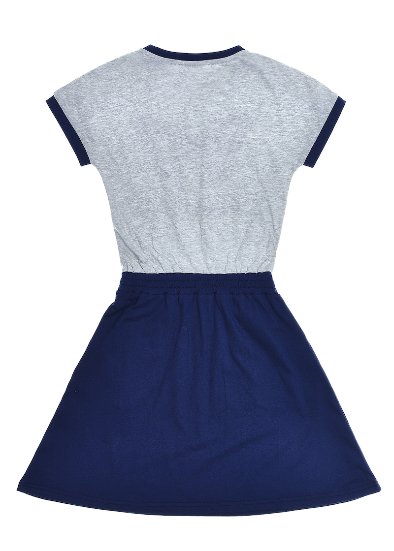 Dívčí šaty Butterfly - růžová/navy 140