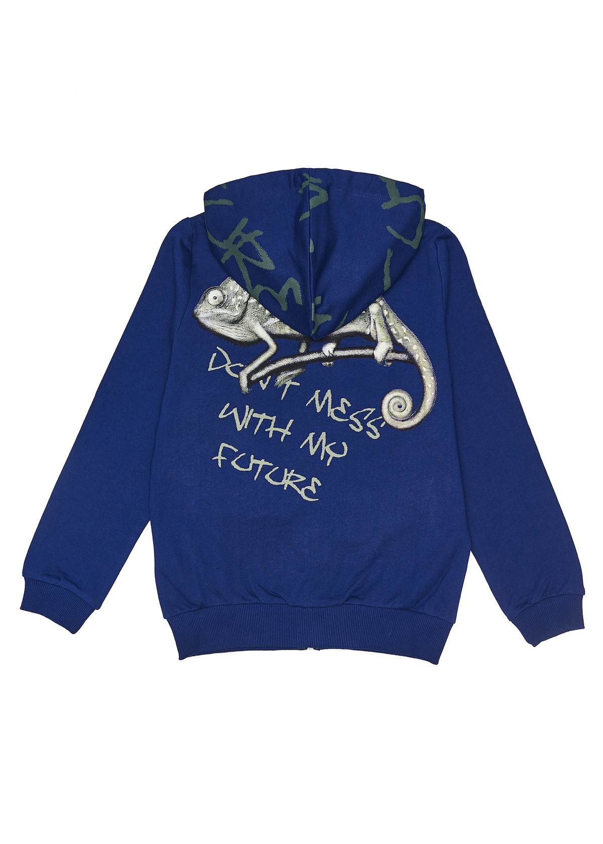 Chlapecká mikina s kapucí Chameleon - khaki 140