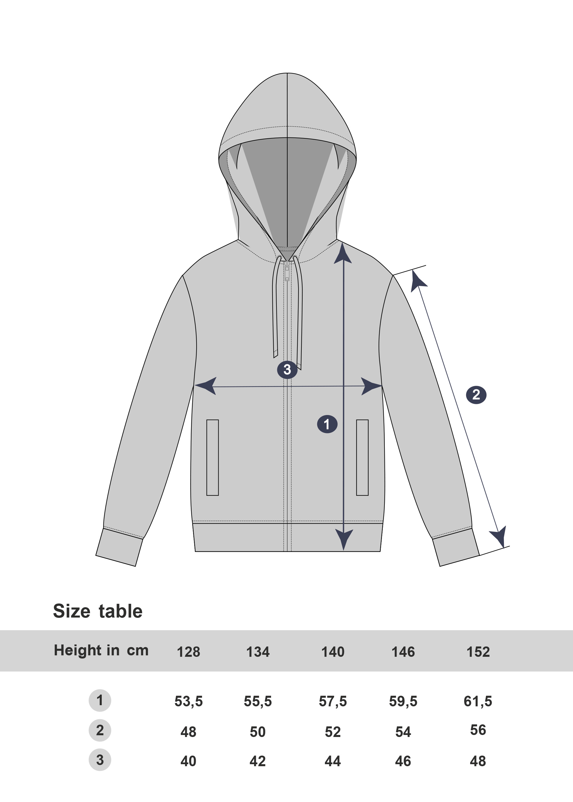 Chlapecká mikina s kapucí Chameleon - khaki 140