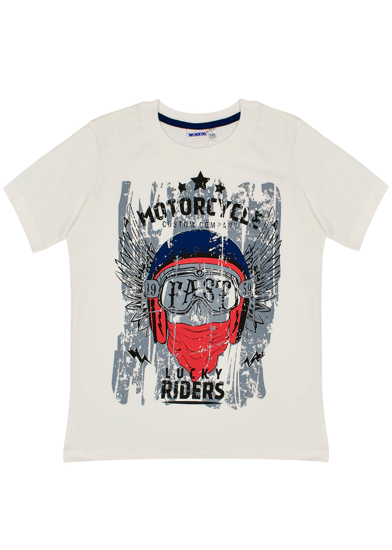 Chlapecké tričko Lucky Riders - navy 140