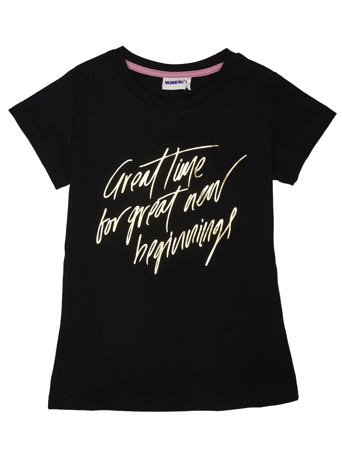 Dívčí tričko Fashion - černá 152