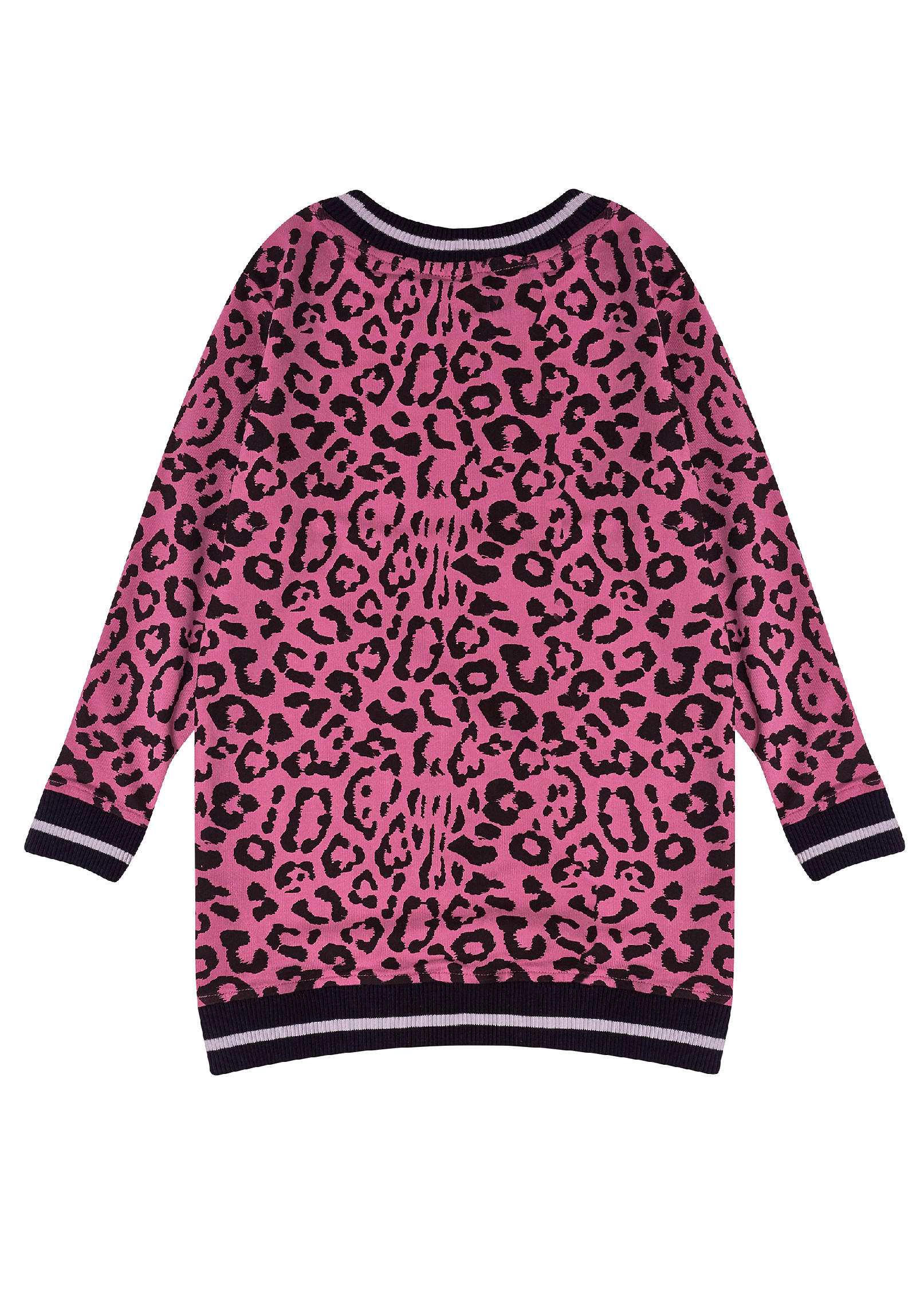 Dívčí šaty Leopard - růžová 140