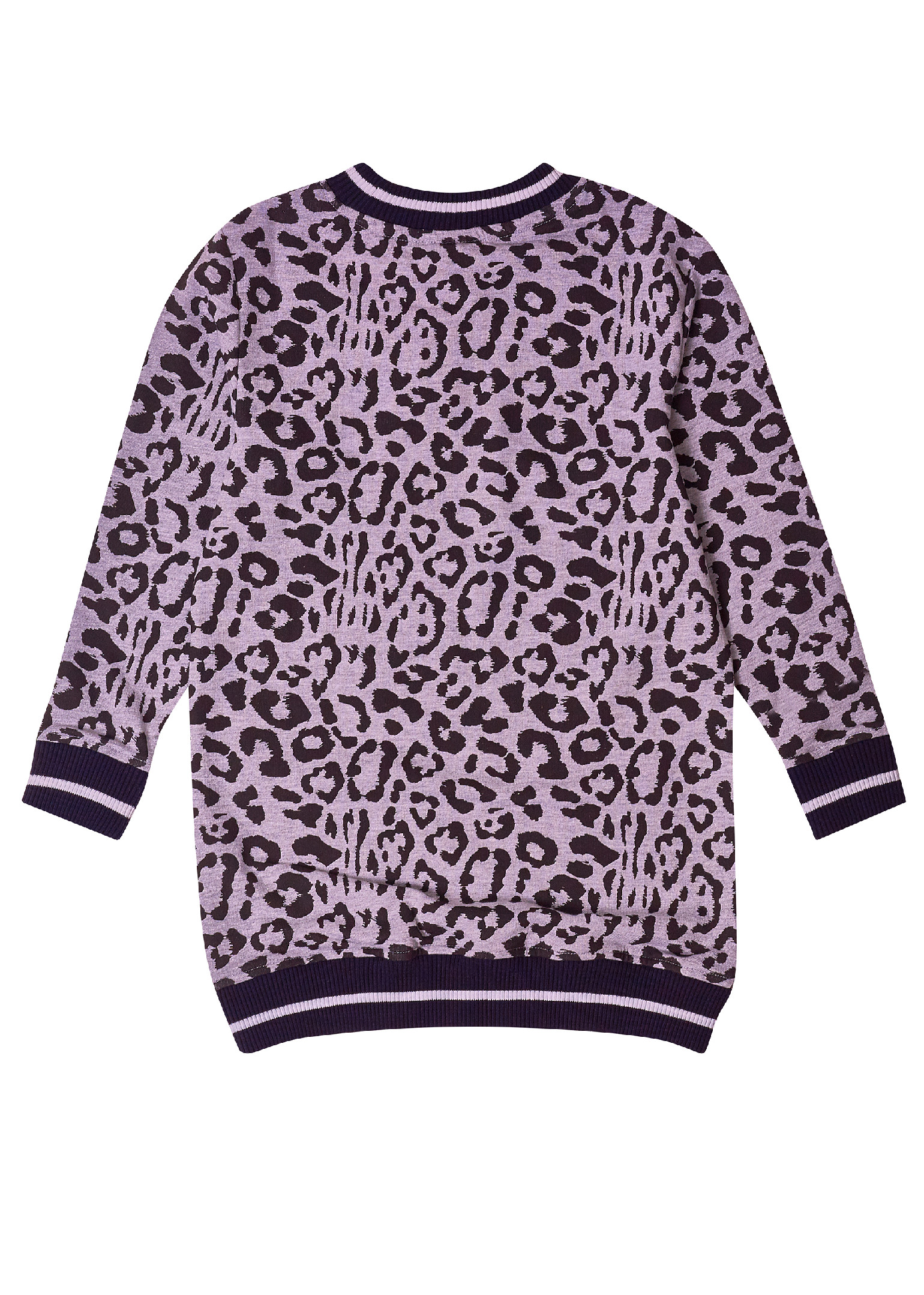 Dívčí šaty Leopard - šedý melanž 146