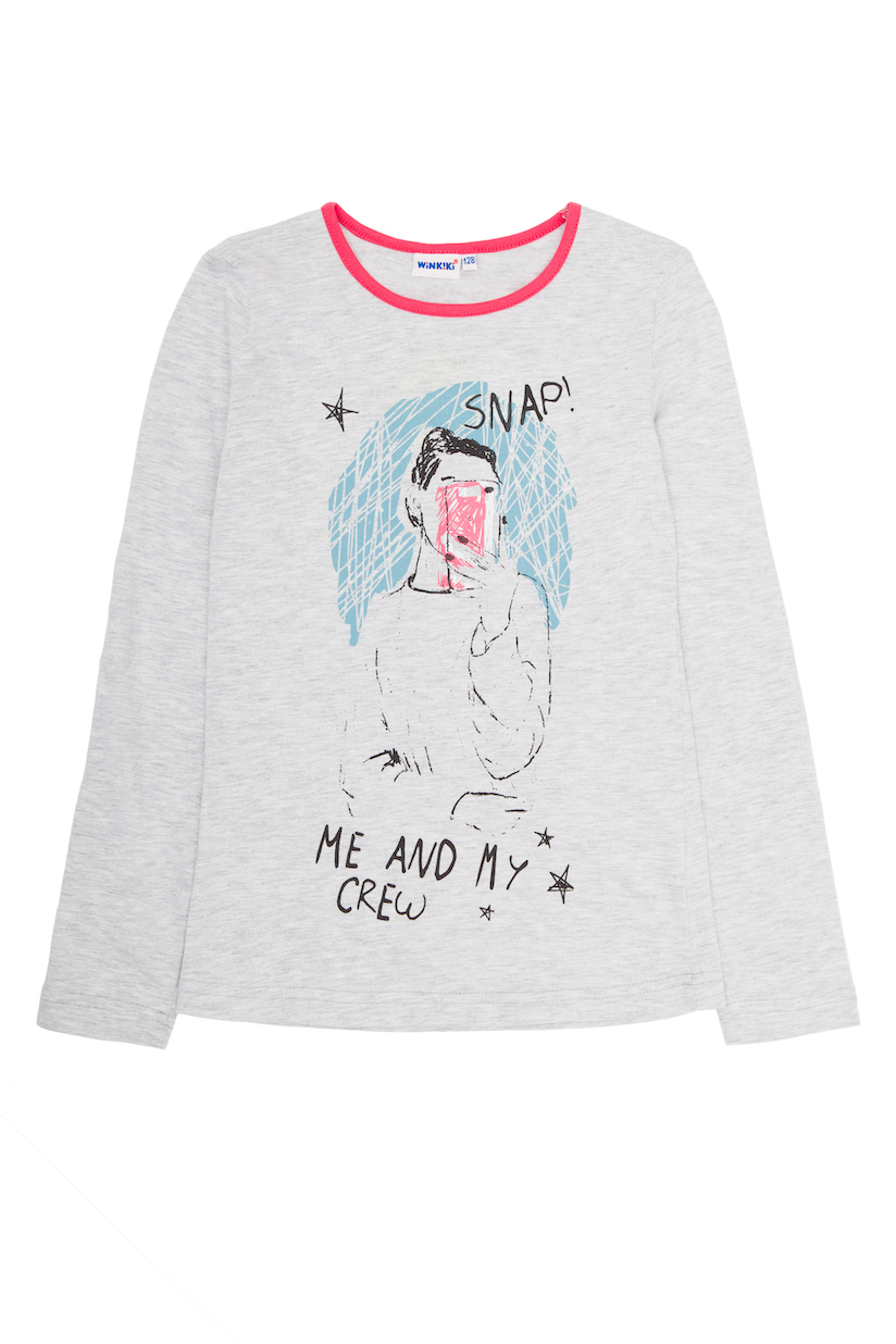 Dívčí tunika Girls Club - růžová - pruhy 152