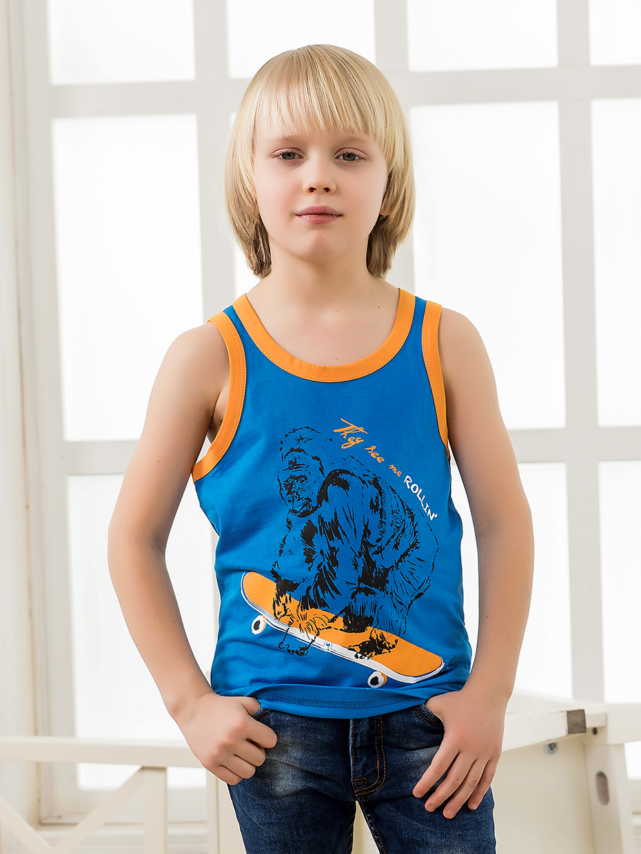 Chlapecké tílko Gorilla - tmavě modrá 146