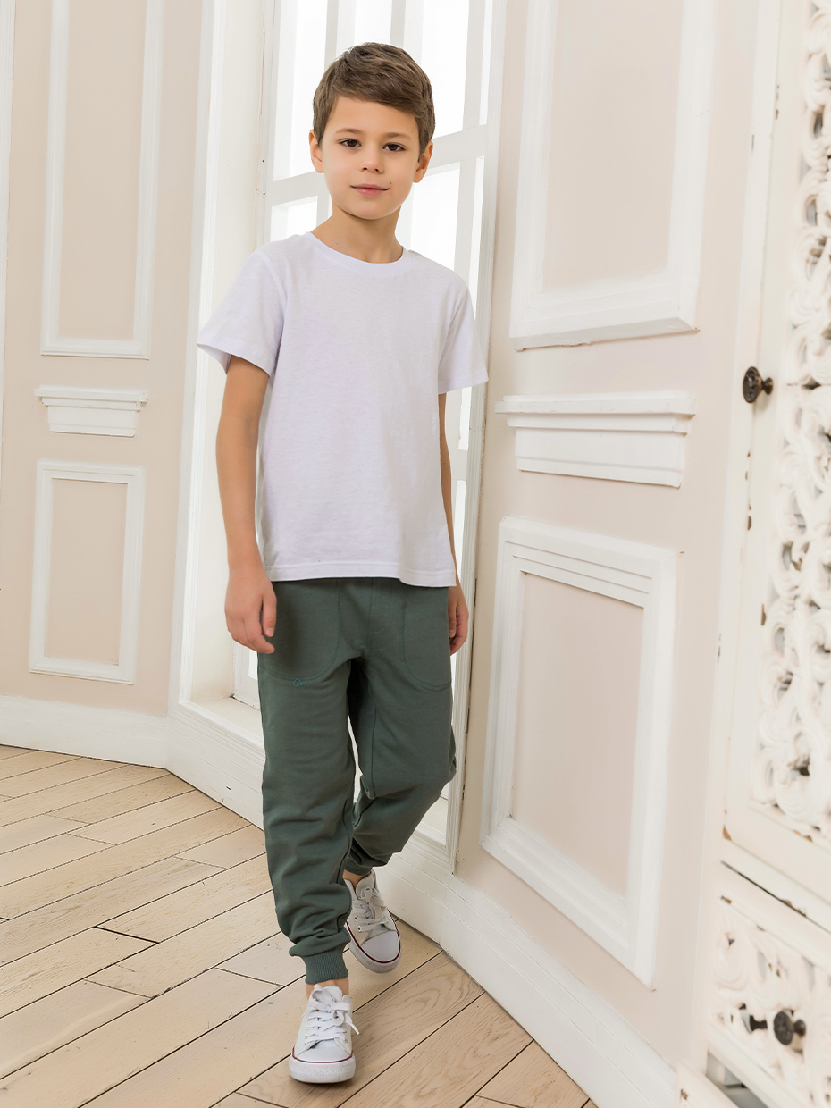 Chlapecké tepláky Street Style - khaki 134