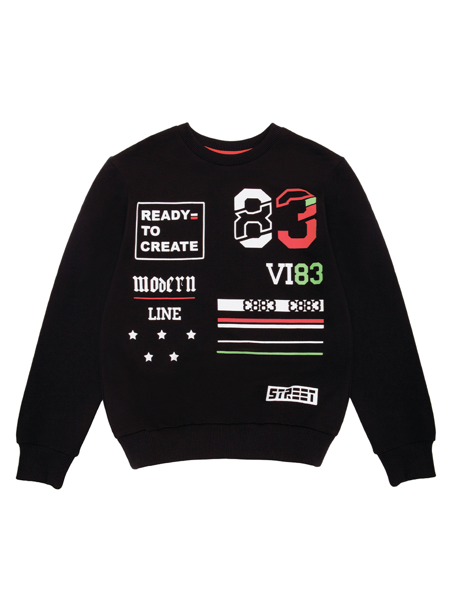 Chlapecká mikina Line 83 - černá 152