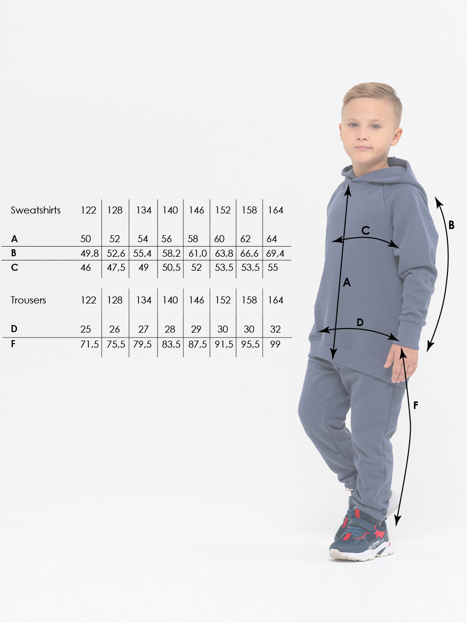 Chlapecká sportovní tepláková souprava (mikina + tepláky) - grafitová 152