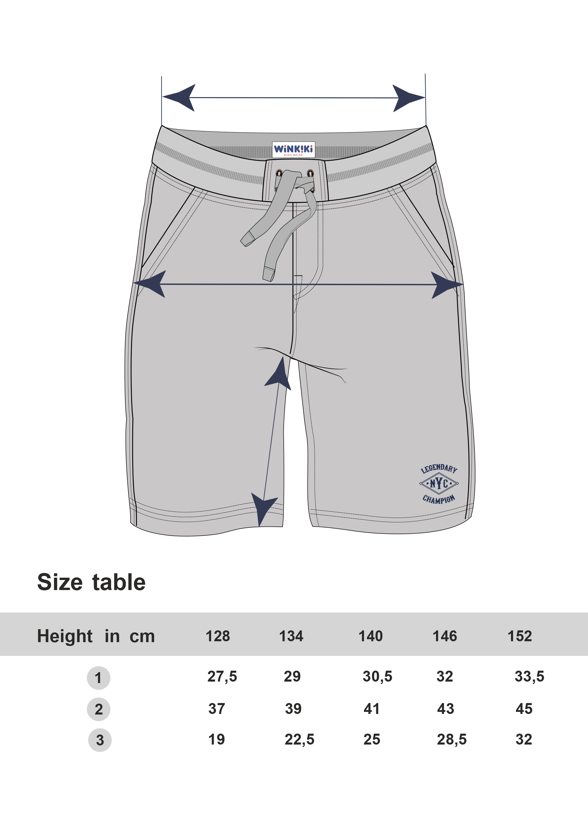 Chlapecké kraťasy Legendary - navy 134