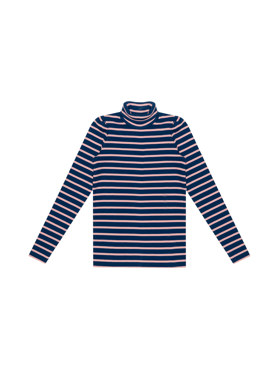 Dívčí rolák Colourful Dreams - navy - pruhy 134