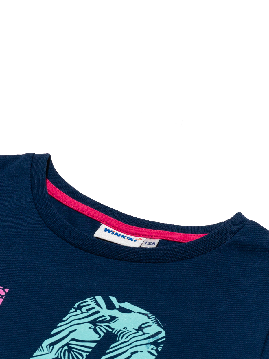 Dívčí tričko Love - navy 140