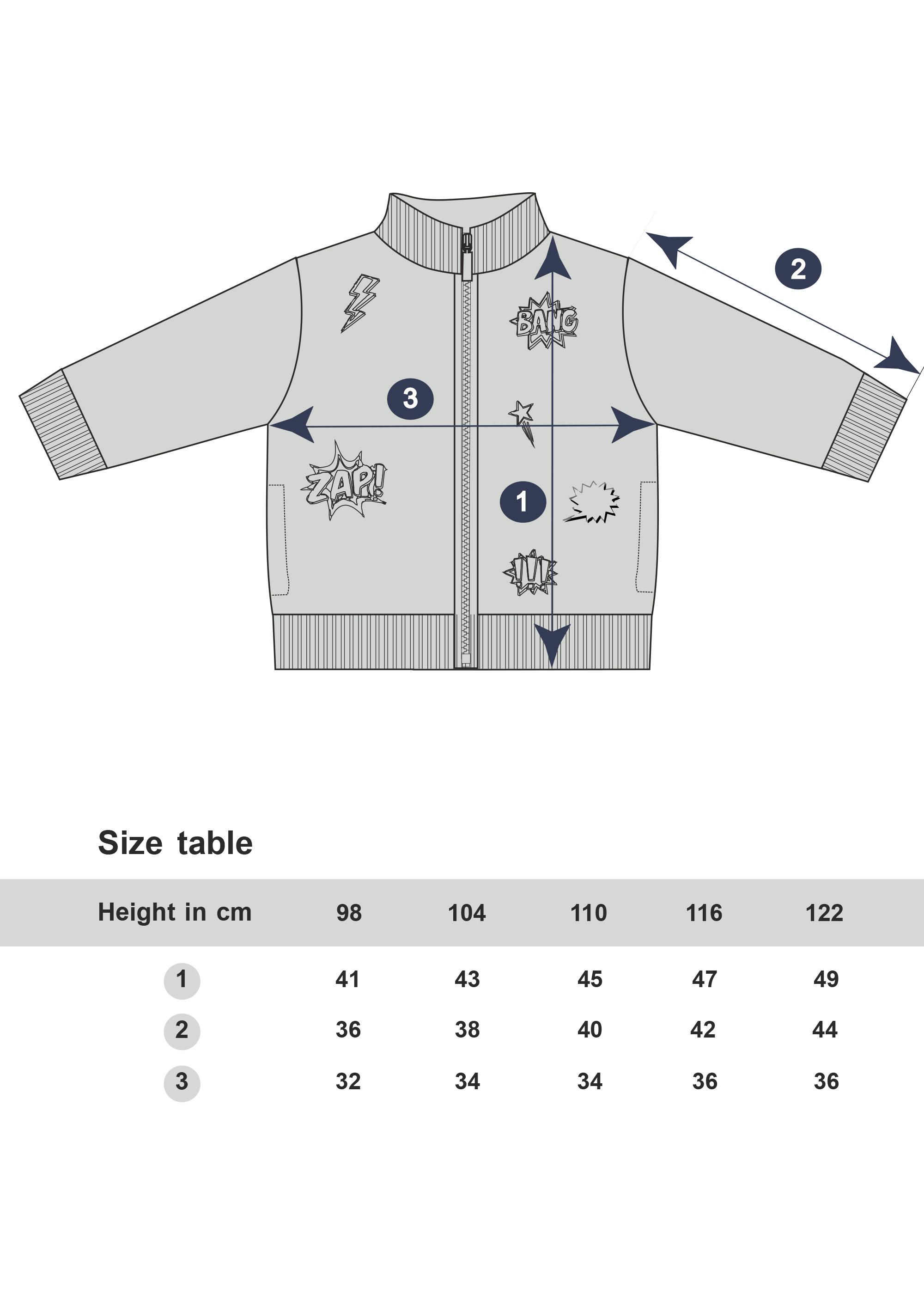 Chlapecká mikina Bang Zap - navy 98