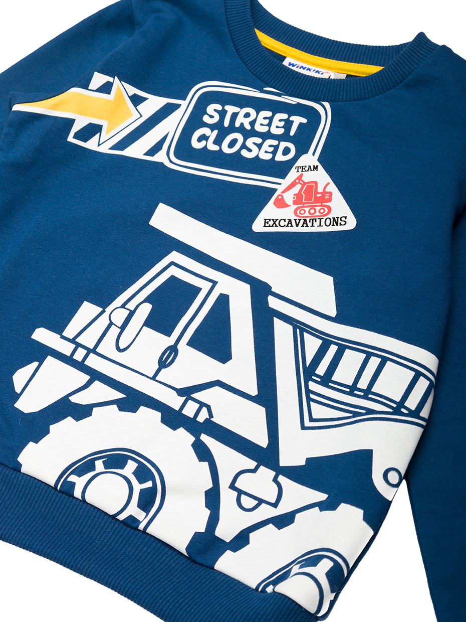 Chlapecká mikina Builder - tmavě modrá 104