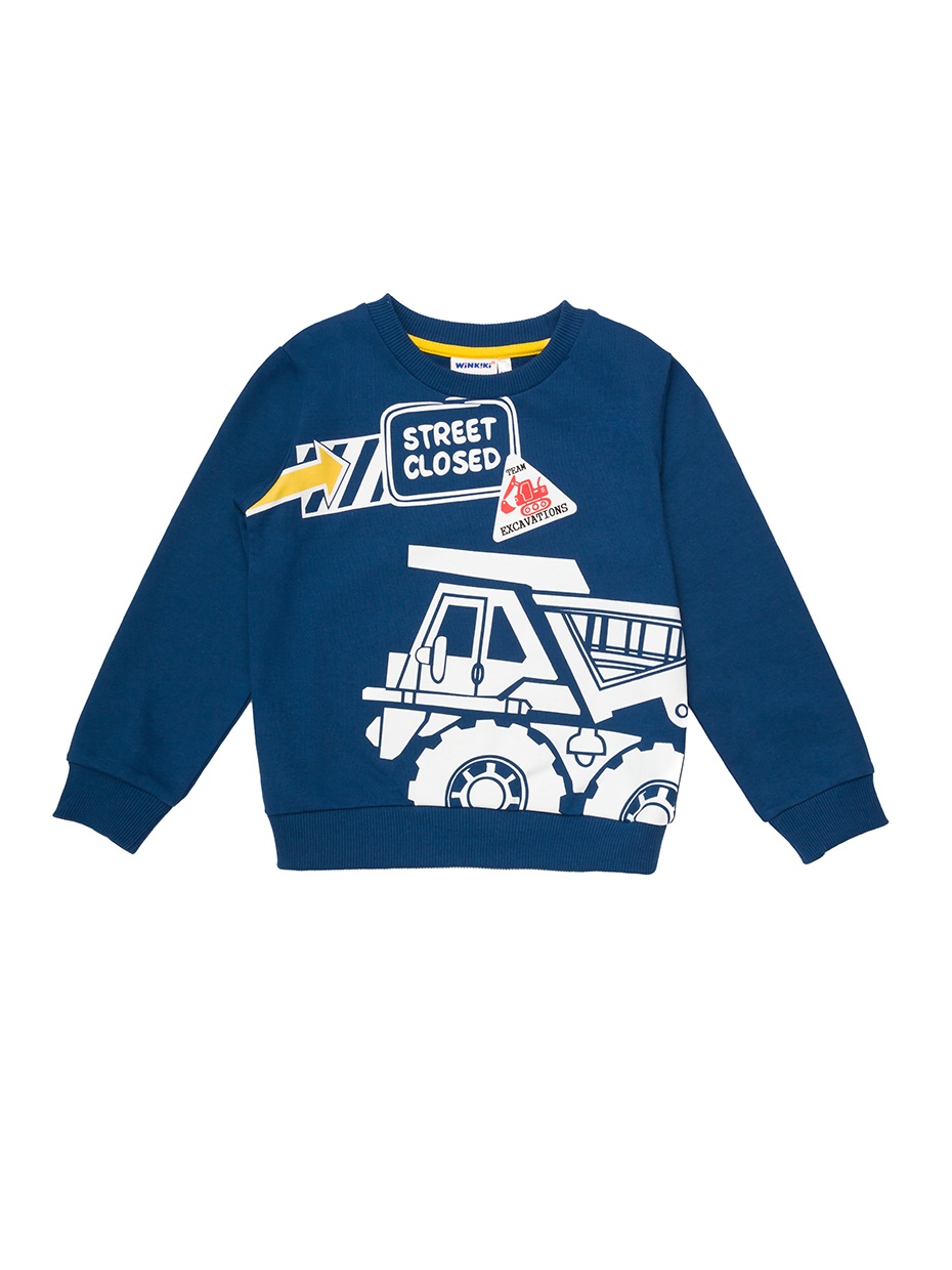 Chlapecká mikina Builder - tmavě modrá 104