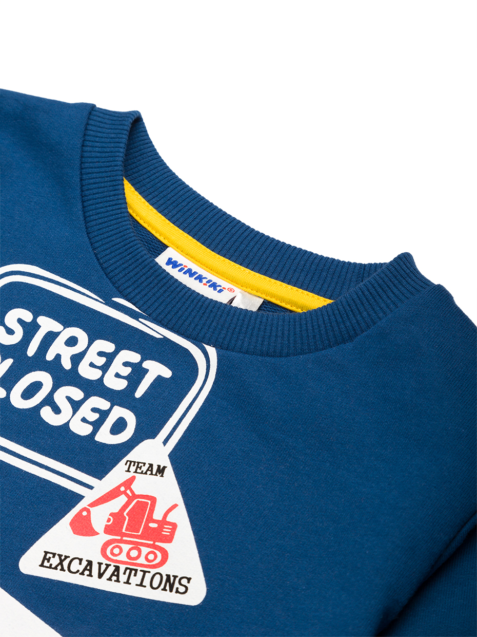 Chlapecká mikina Builder - tmavě modrá 104