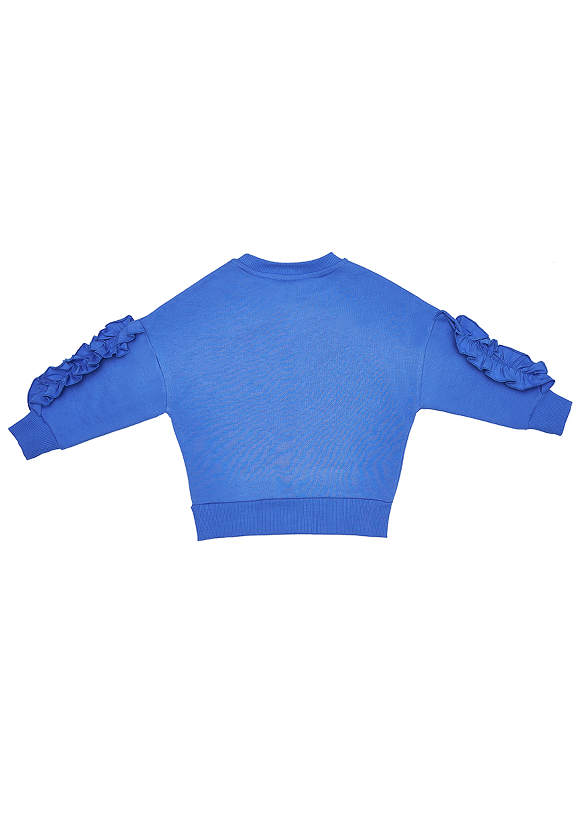 Dívčí tričko s dlouhým rukávem Swan - modrá 110