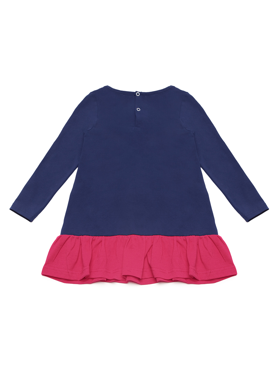 Dívčí šaty Motýlci - mátová/růžová 122