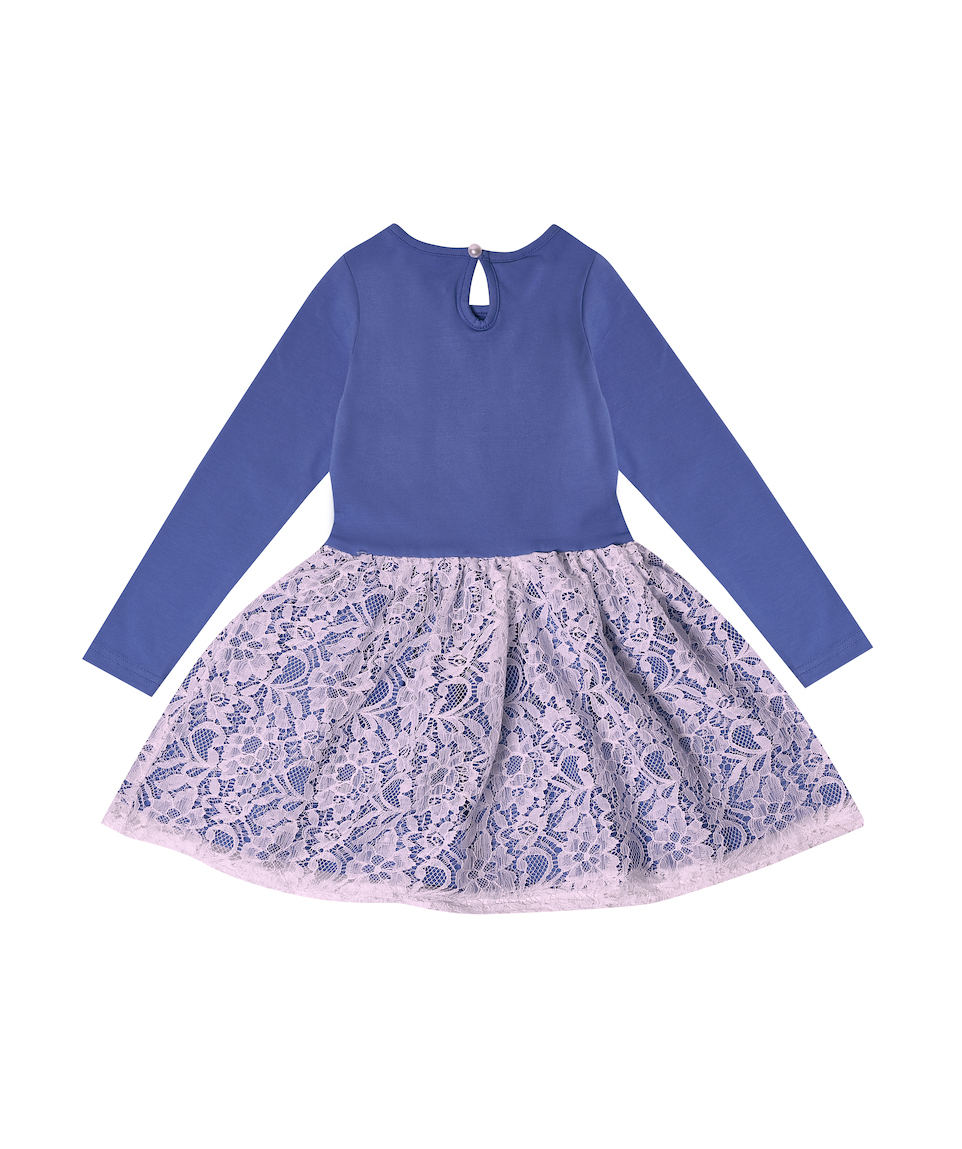 Dívčí šaty Butterfly - malinová/navy 104