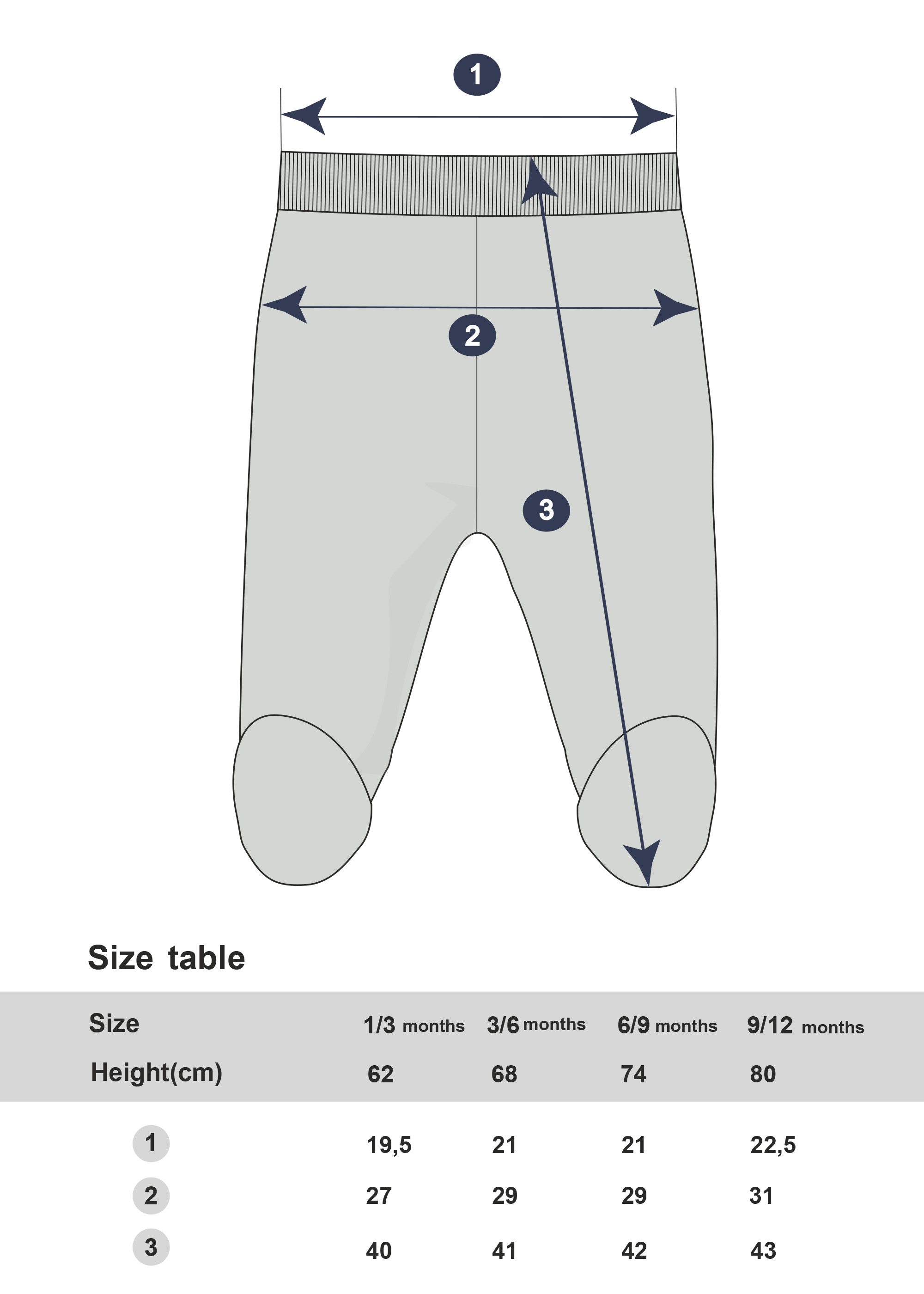 Chlapecké dupačky Krab - šedý melanž 74