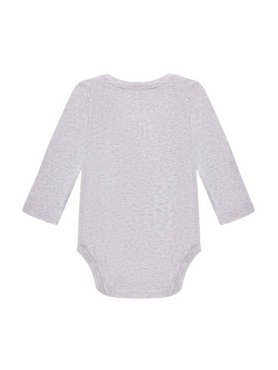 Dívčí body s tepláčkami Black & White - šedý melanž/růžová 74