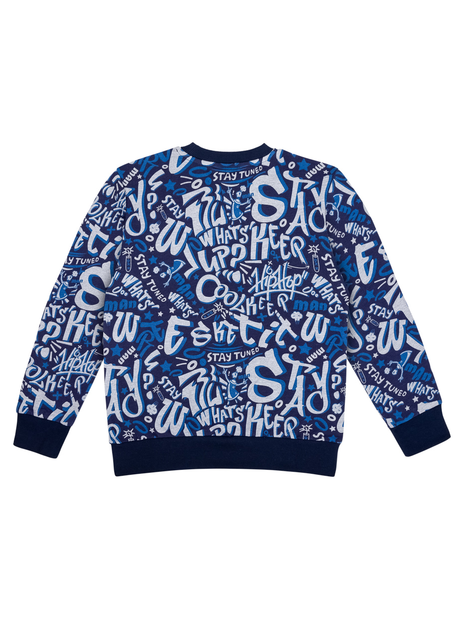 Chlapecká mikina Signs - navy 158