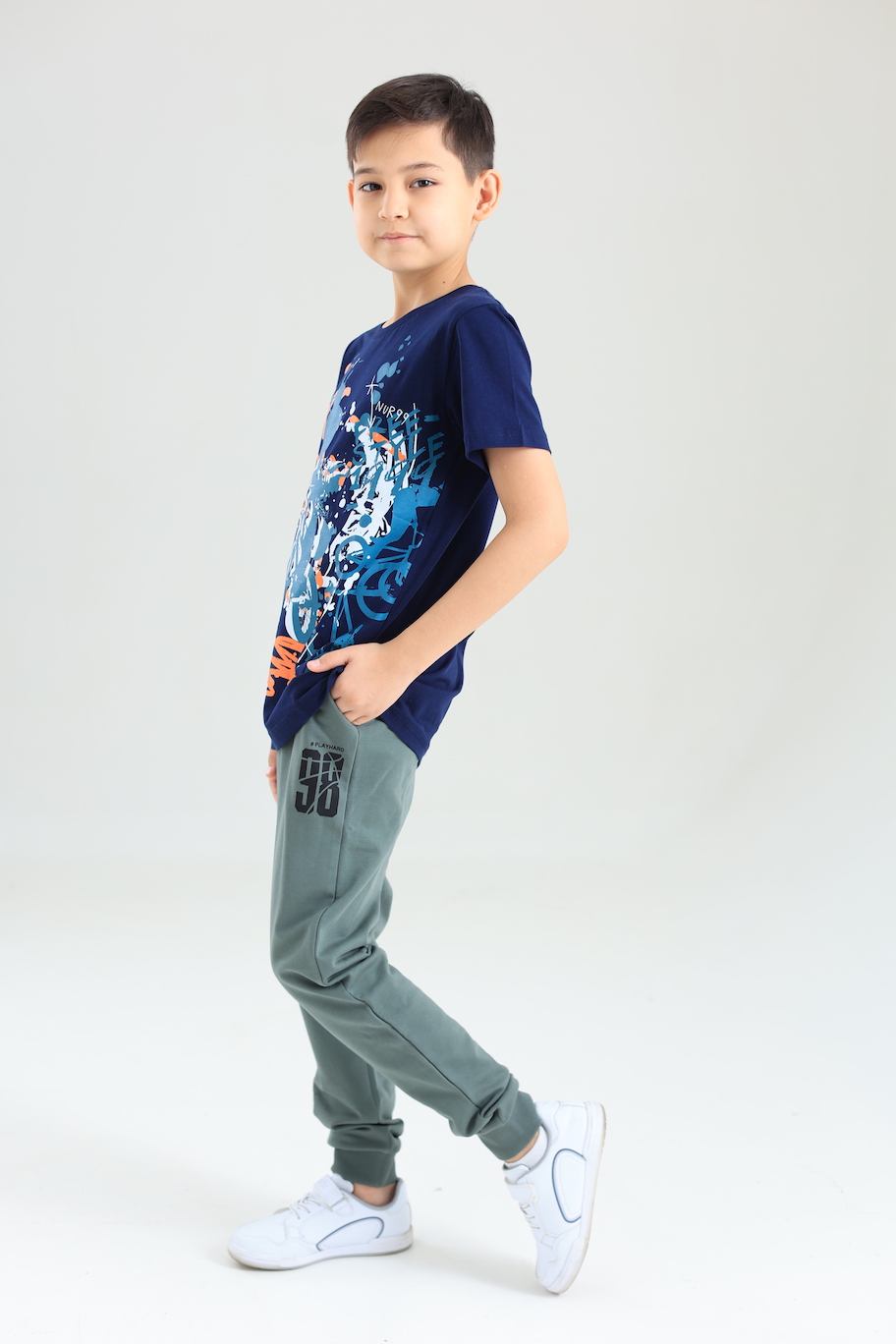 Chlapecké tričko Riders - navy 152