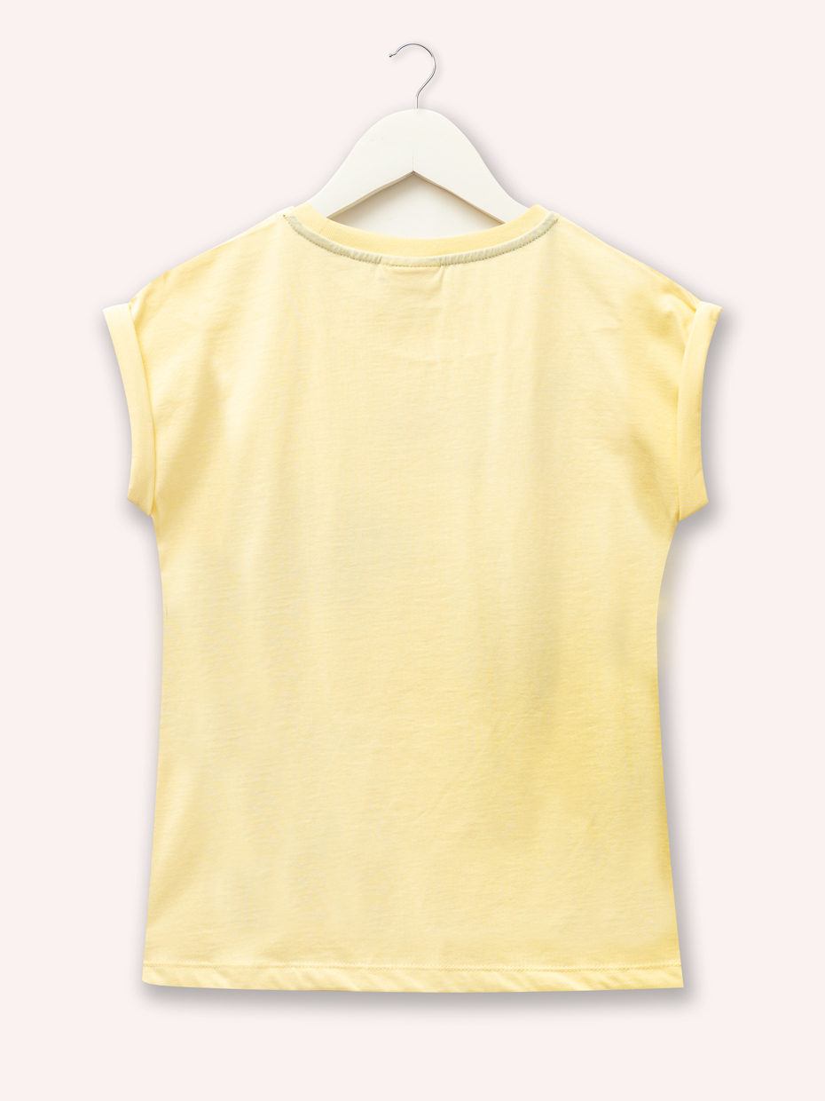 Dívčí tričko 4-Ever - žlutá 140