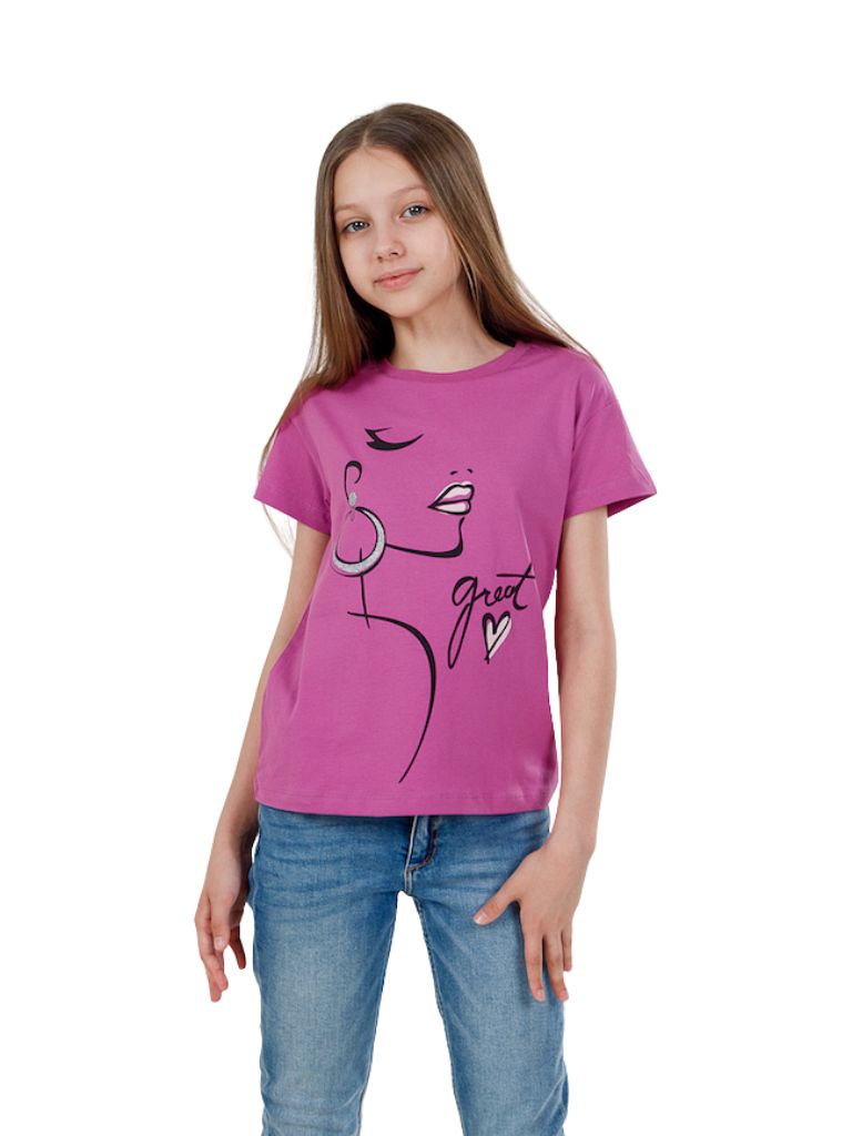 Dívčí tričko Let's Move - černá 146