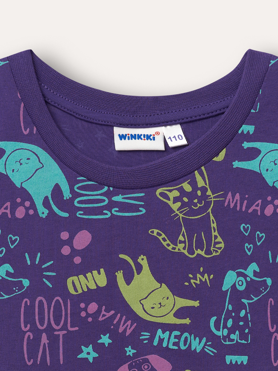 Dívčí tričko Cool Cat - bílá 104