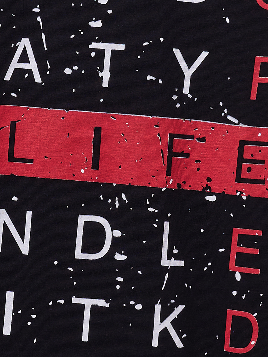 Chlapecké tričko Speed - černá/červená 146