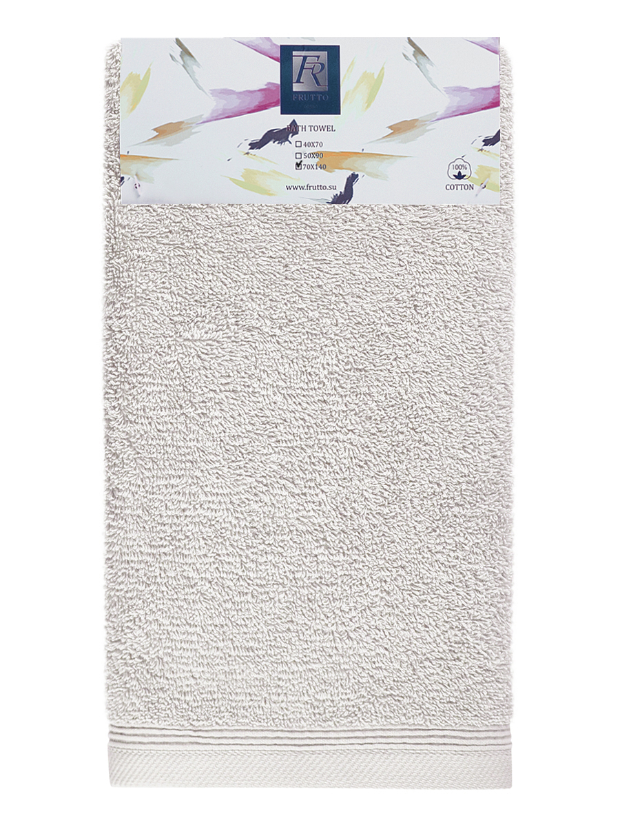 Froté osuška - světle šedá - 70 x 140 cm - 100% bavlna (500 g/m2)