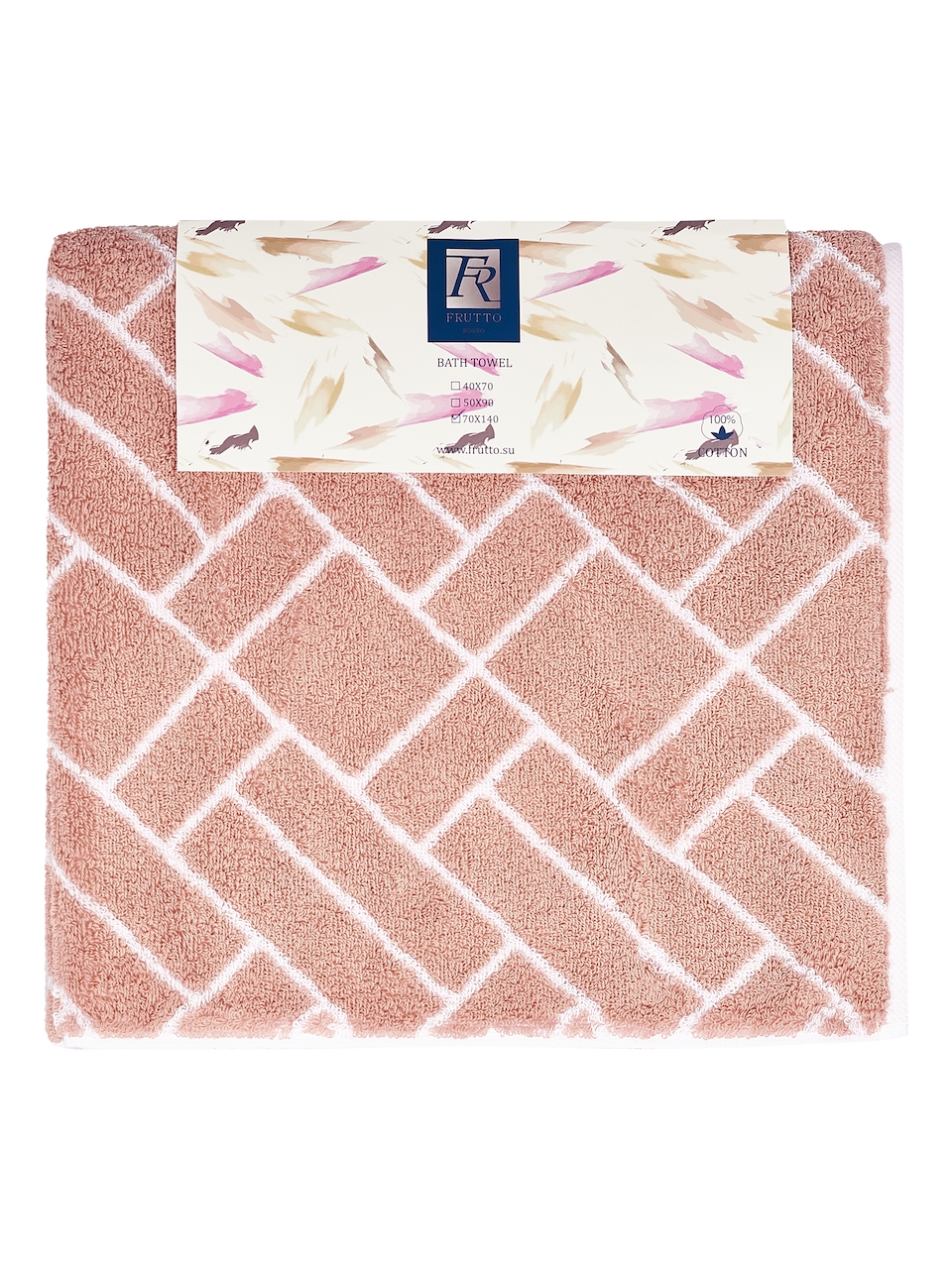 VIP froté osuška - růžová - 70 x 140 cm - 100% bavlna (630 g/m2)